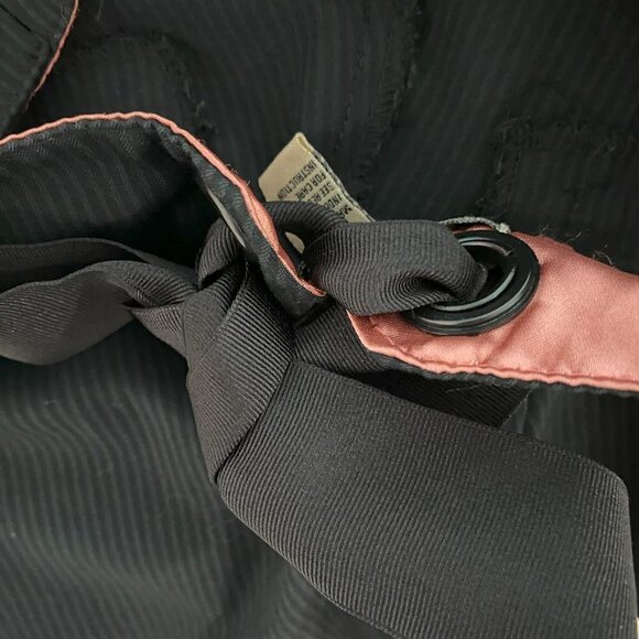 Black Striped Shorts with Bow in Back - Picture 4 of 8